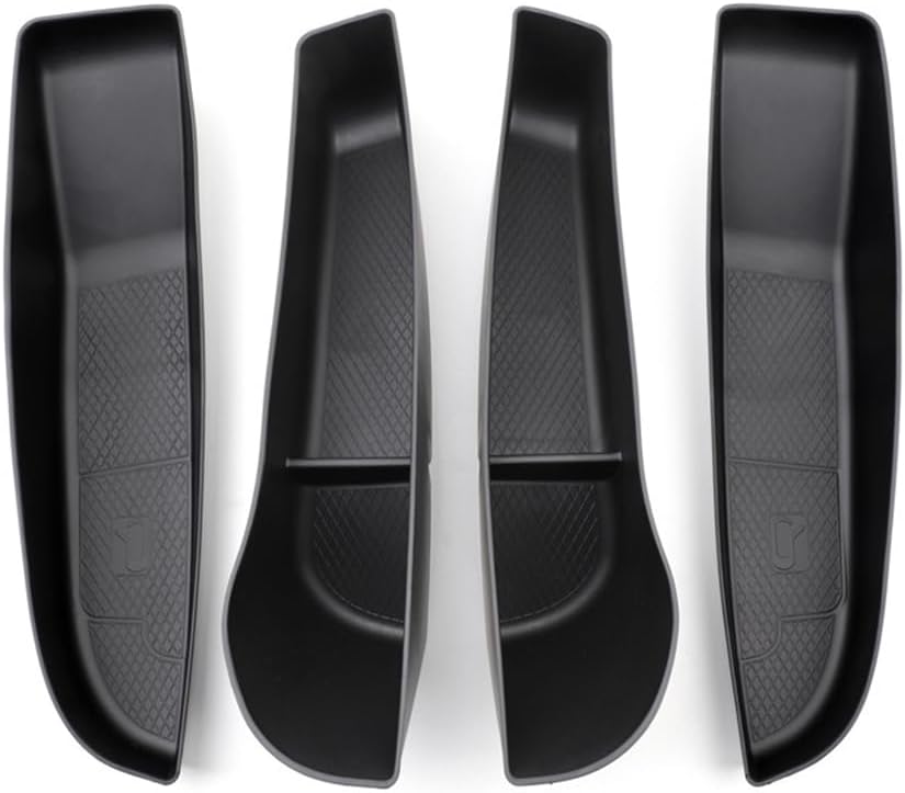 SAMTN Door Side Storage Box for Tesla New Model 3 Highland 2024, for New Model 3 + Accessories, 4PCS (Black)