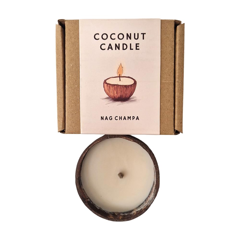Mini Coconut Shell Candle (Nag Champa)