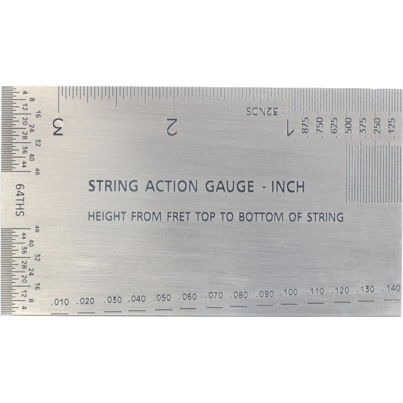 String Action Gauge - Measurement Tool, Type: Imperial (Inches)