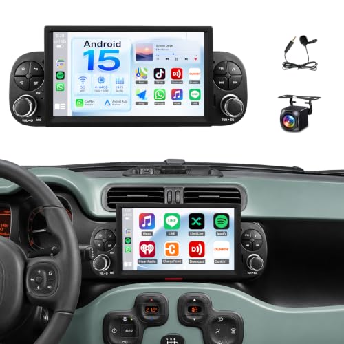Autoradio GPS Fiat Panda pour voyager connecté en vacances avec Mirror Link et musique en streaming
