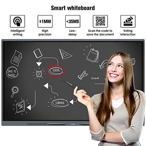 Ai-Board 55" Smart Board 4K Uhd Touchscreen Display Digital Whiteboard For Office And Classroom All-In-One Computer With Wireless Screen Sharing Interactive Whiteboard Armer Smart Board … #TOP4