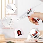 Hot Glue Gun Mini Glue Gun 20W Glue blanc Gun et bâtons Ensemble de Gun à colle chaude Coller Bâtons pour Gun petite colle chaude Gun avec bâtons à colle pour les métiers d'école DIY Arts Fusil A Colle Chaude Hot