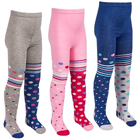 Metzuyan 3 Pairs Kids Designer Tights Cover