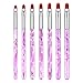 Produktbild NICEMOVIC 7 Stück UV Gel Pinselset Gelnägel für Nail Art Acryl Pinsel Nageldesign Stifte,7 Größen