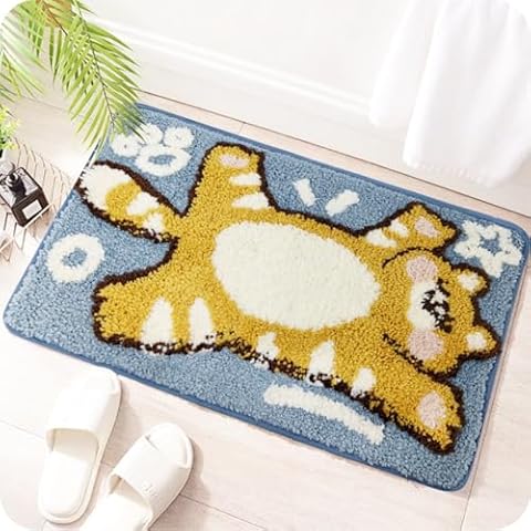 MzGro Non-Slip Cartoon Bath Mat Cover