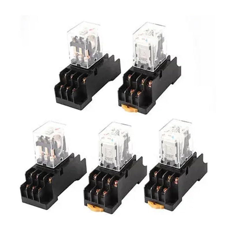 Relais de puissance AC24V 3PDT kit 5 pièces pour automatisme et armoire électrique