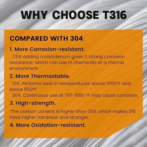 Sistema de barandilla de cable Helffer con tensor de acero T316 6