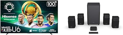 Miniatura 20 de Hisense Serie U6 Clase de 65 pulgadas Mini-LED 4K UHD Smart Fire TV (65U65QF, modelo 2025) - QLED, 144Hz nativo, HDR10+, Dolby Vision IQ, Dolby