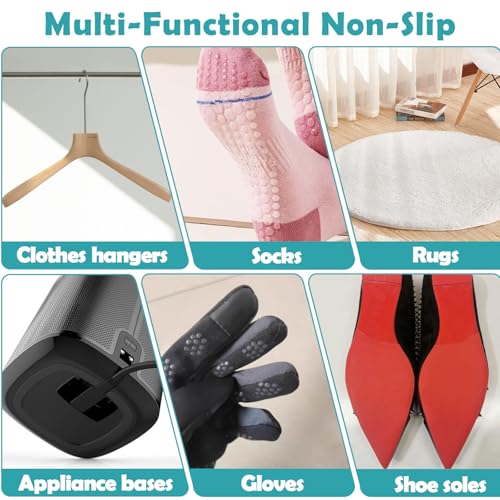 EIGTWEN Sock Stop, 100ml Sockenstopper Flüssig, 5pcs Stopper für Socken, klar, wasserfeste Stofffarbe für Sockenstopper, Kleiderbügel, Teppiche, Badezimmermatten, Sockstop ist Latexfrei und auf