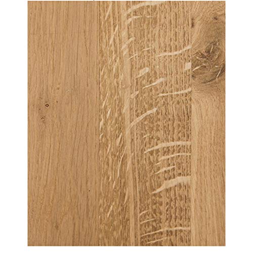 TOP WORKTOPS Rustic Oak Full Stave Worktop – Stunning Wood Timber Kitchen Surfaces – Oak Kitchen Full Stave (3m x 620mm x 38mm)