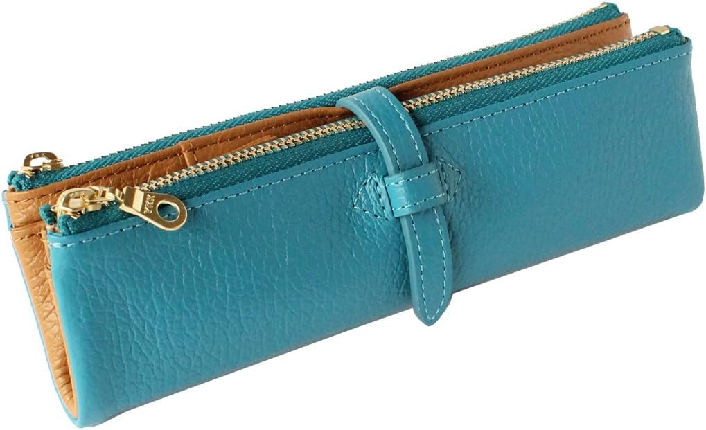 Lupo 2 Second Genuine Leather Italian Leather Pencil Case (Sky Blue)
