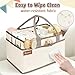 Resovo Baby Diaper Caddy Organizer with Handle, Baby Shower Gifts Basket, Nursery Storage Organizer for Newborn, Newborn Essentials Registry Must Have, Portable Car Caddy Organizer for Diapers