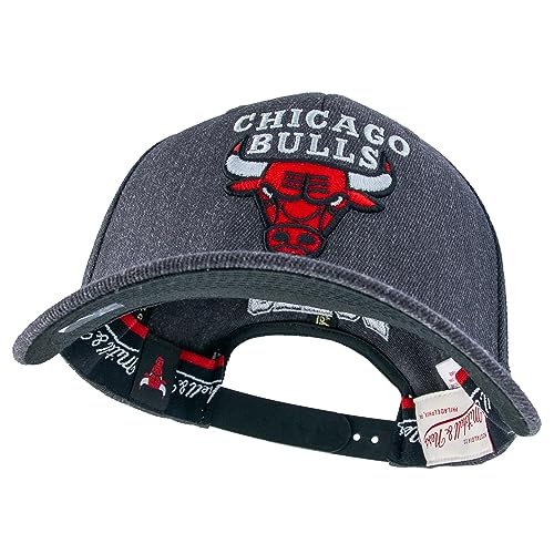 Casquette Chicago Bulls Mitchell & Ness snapback grise anthracite ajustable - 4
