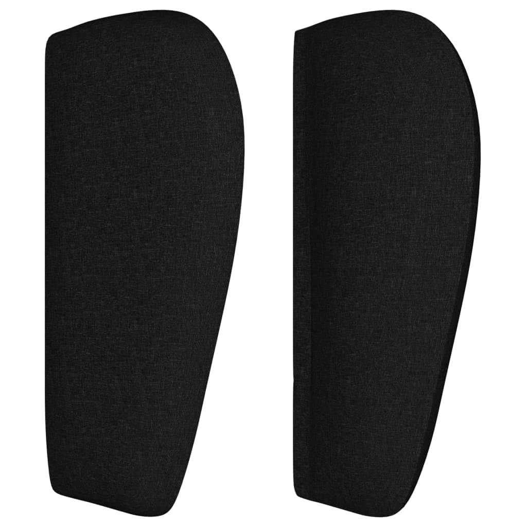 Tête de Lit avec Oreilles Excellent Soutien du Dos Décoration Intérieure Meuble de Chambre à Coucher Design Moderne et Élégant Noir 93x23x78/88 cm