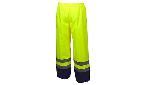 Miniatura 3 de Pyramex RRWP3110X2 - Pantalones de cintura elástica para cintura alta (PUPoly Hi vis - talla 2X grande)