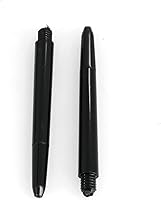 Vista 2 de heyous 50 Piezas 2BA Eje de Nylon Eje PC Eje Dart Accesorios Tamaño Corto 1.890 in, Negro