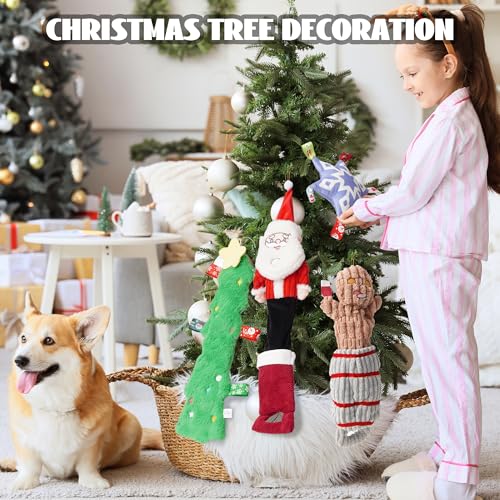 Nocciola 4 Pack Juguetes de Navidad para Perros miniatura 7