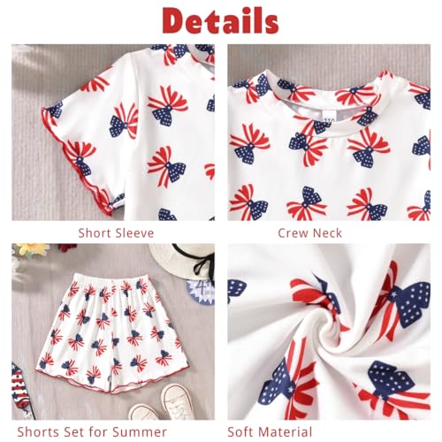 Image of Aalizzwell Toddler Girl 4th of July Clothes