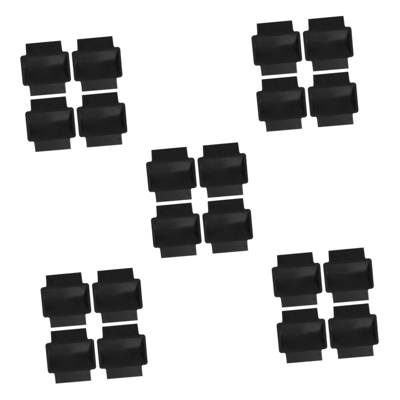 20 Pièces Lot de Patins Antidérapants Caoutchouc pour Roues de Fauteuil de Bureau Stabilisateurs de Meubles du Bruit et Protection Sol Compatibles Parquet et Tapis