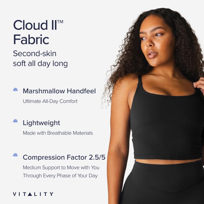 Vitality Cloud II Women’s Scoop Tank – Athletic Workout Tank, Medium Compression, Breathable Fabric, Perfect for Yoga and Gym3