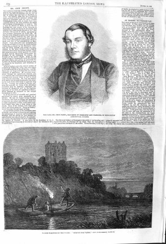 original old antique victorian print M. POCHANT SAUMONÉ JOHN NESBIT DE PÊCHE DU TWEED 1862 original old antique victorian print M. POCHANT SAUMONÉ JOHN NESBIT DE PÊCHE DU TWEED 1862