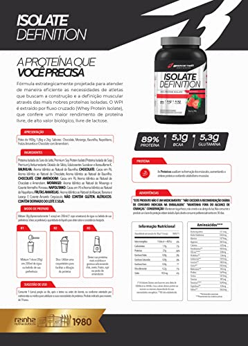 Whey Protein Isolado Isolate Definition 900g Sabor Baunilha Bodyaction