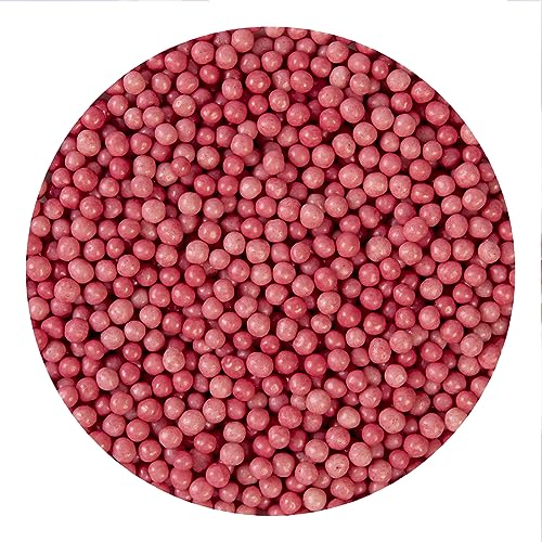 BrandNewCake® Perlas Crujientes de Chocolate Rosa 190g - Decoración y Adorno para Tartas