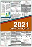 (Spanish) 2020 New York All-in-One Labor Law Posters (Laminated) OSHA Compliant 27 x 40 inch [NY2-27X40-SP]