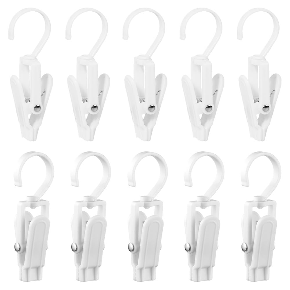 XINGSUI Rotating Hat and Clothes Clip-10 Pcs, Towel Clips, for Hats,Towels