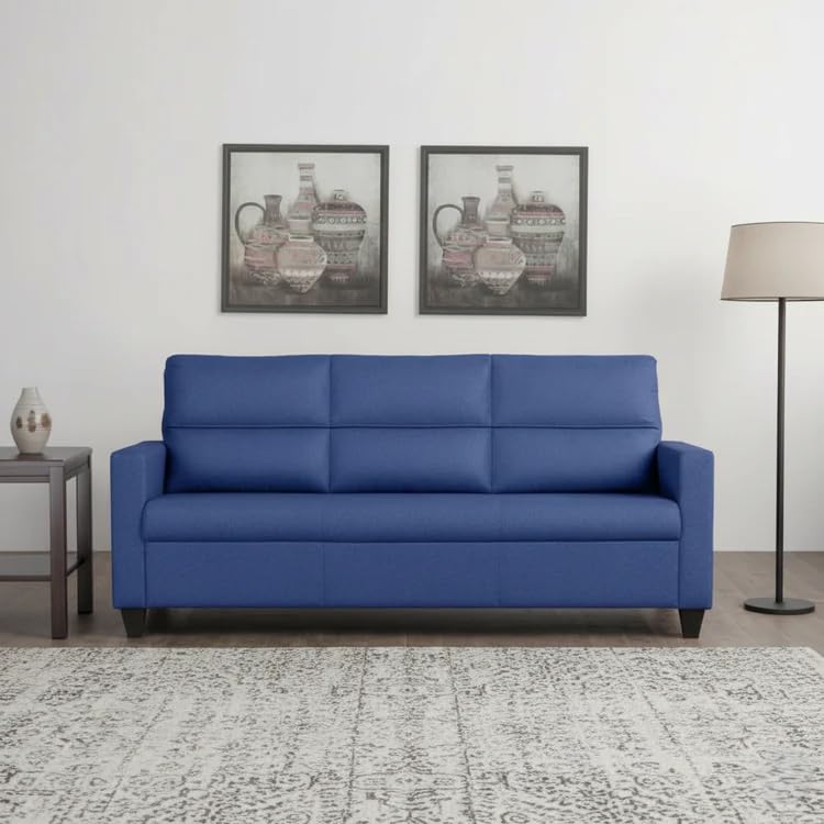 Image of 3 Seater Fabric Sofa with Solid Wooden Frame and Multi-Density Foam for Comfortable Seating (111821259 3S)