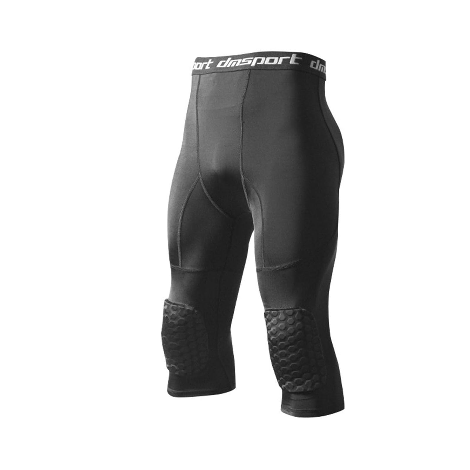 Spodnie do koszykówki z ochraniaczami na kolana, spodnie kompresyjne 3/4 ochraniacze na kolana legginsy Capri Legginsy, antykolizyjne, fajne i suche legginsy, legginsy Capri, piłka nożna, koszykówka,