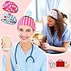 Jexine 12 Pcs Nurse Headbands for Women Non Slip Nursing Headbands with Buttons Dental Assistant Accessories Hygienist Doctor Gifts Elastic Hair Bands(Stylish)