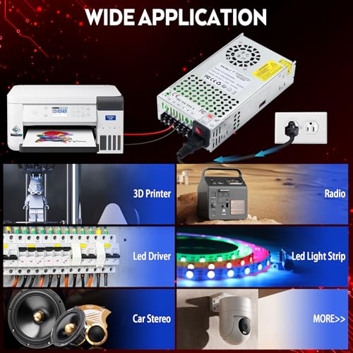 Image of VAYALT 24V 25A 600W DC Switching Power Supply, Universal Regulated Switching AC 110V /220V to DC 24V Transformer, 24V Power Supply for Industrial, CCTV, Computer Project, 3D Printer, LED Strip Light