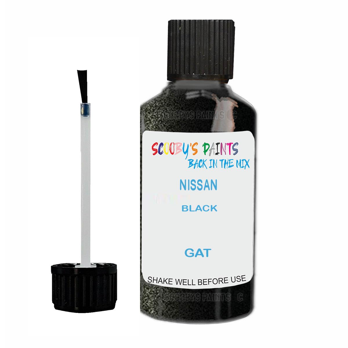 Scoobys Paints Back In The Mix Black Touch Up Paint For Skoda Gat Metallic