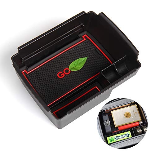 Aolead Control Central del Coche, Caja de Almacenamiento del Apoyabrazos para Tiguan Center Armrest Storage Box