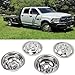 Kucaruce 4pcs 17inch Polished Stainless Steel Dually Wheel Simulators, Bolt On Wheel Cover with Removable Centre Cap, 8 Lug Hubcaps fit for 2003-2018 Dodge Ram 3500 C17D8