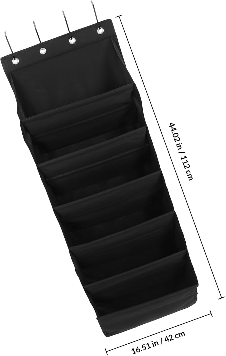 The Door Shoe Bag Organizer, Multi-layer Hanging Storage Pouch, Black Fabric Home Storage Organizer for Closet and Living Room