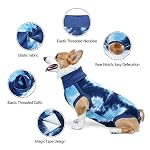 LIANZIMAU Hundebody Nach Op Kastration Rüde Body für Hunde Nach Op Body Hund Hündin Hunde-Einteiler Wundschutzanzüge für Hunde Chirugenanzug Pet Shirts Tie-Dye Blau – Bild 5