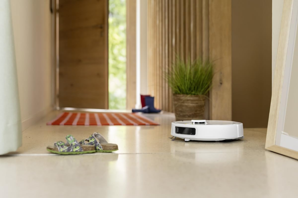 KÄRCHER RVM 4 Comfort Extra robot aspirapavimenti con dischi in microfibra rotanti sollevabili, 15.000 Pa, navigazione LiDAR, laser dual-line, durata 160 min, stazione di ricarica e pulizia