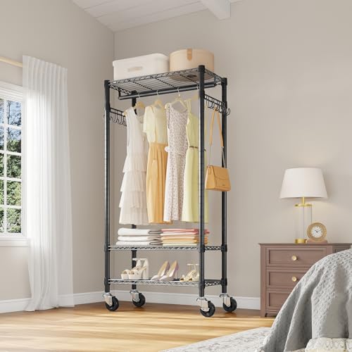 Image of VIPEK R3 Medium Rolling Clothing Rack for Hanging Clothes Portable Closet