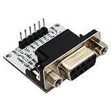 diustou DB9-Buchse, SP3232-Chip, RS232 zu TTL Seriell, mit Dupont-Kabeln, unterstützt 3,3V/5V UART-Pegel, Vollduplex