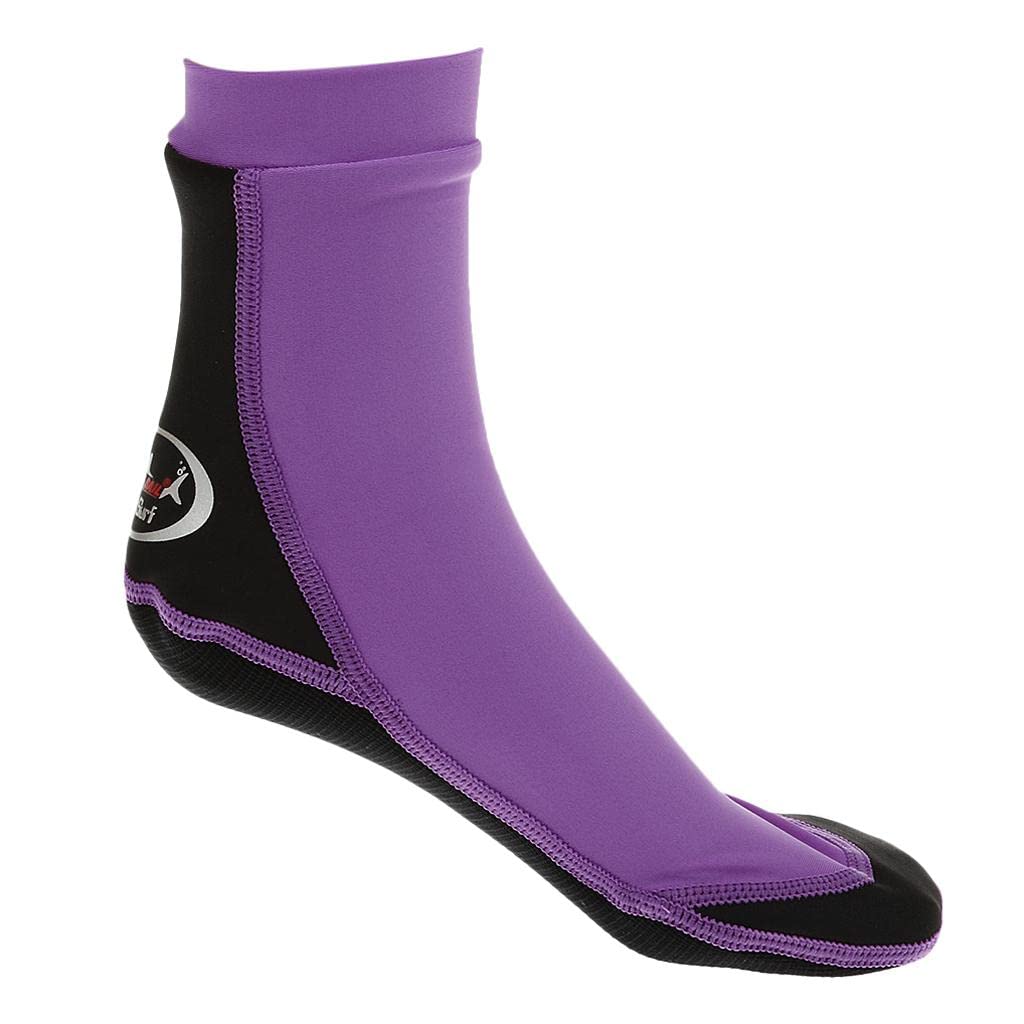 1,5 mm Tauchsocken, Schwimmen, Schnorcheln, Neopren, Surfstiefel, S, Rot, Größe S