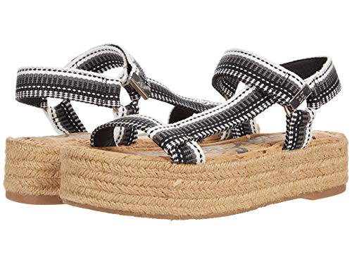 Image of Sam Edelman Artica Black /White Multi Heavy Woven Stripe Trim 6.5 M