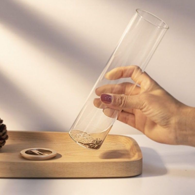 Image of Premium Incense Holder, Upside Down Incense Burner with Ash Catcher for Sticks, Censer for Home, Yoga, and Room Decor, Smoke Waterfall Style Aromatherapy Stand (Glass Incense Holder)