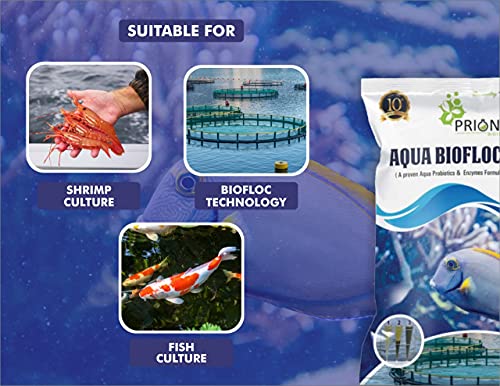 Image of Aqua Biofloc Pro-PR, Ultra Probiotic Supplements for Aqua Biofloc Systems, Aquaculture Feed Supplement with 50 Billion CFU - Per Gram - (1 Kg)