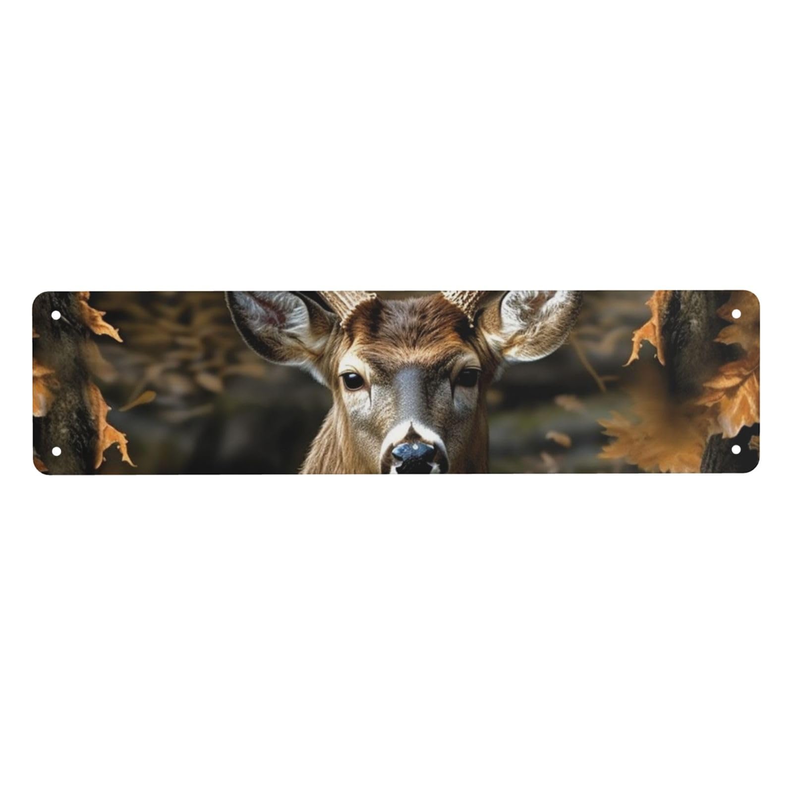 Vintage Metal Tin Signs Retro Garage Signs Stylish Wall Art Plaques for Home Decor Unique Poster 4x16 Inch Camouflage Deer Metal Sign Outdoor Wall Decorations Gifts