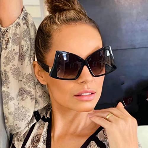COTIA Oversized Butterfly Sunglasses Women Men Trends Gradient Sun Glasses Unique Irregular Shades Eyeglasses4