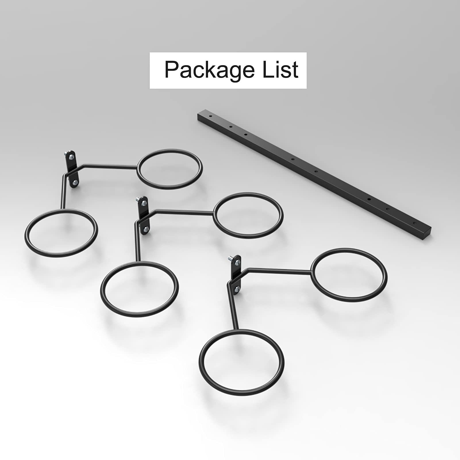 Supporto da parete a 3 ripiani in metallo per pallacanestro, calcio, pallavolo, espositore per interni casa e palestra per attrezzature sportive nized