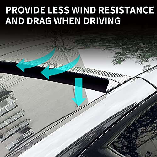 Speedpark For Tesla Model Y Roof Spoiler Exterior Accessories, Rear Window Roof Spoiler Sunroof Wind Deflector (Black) #TOP1