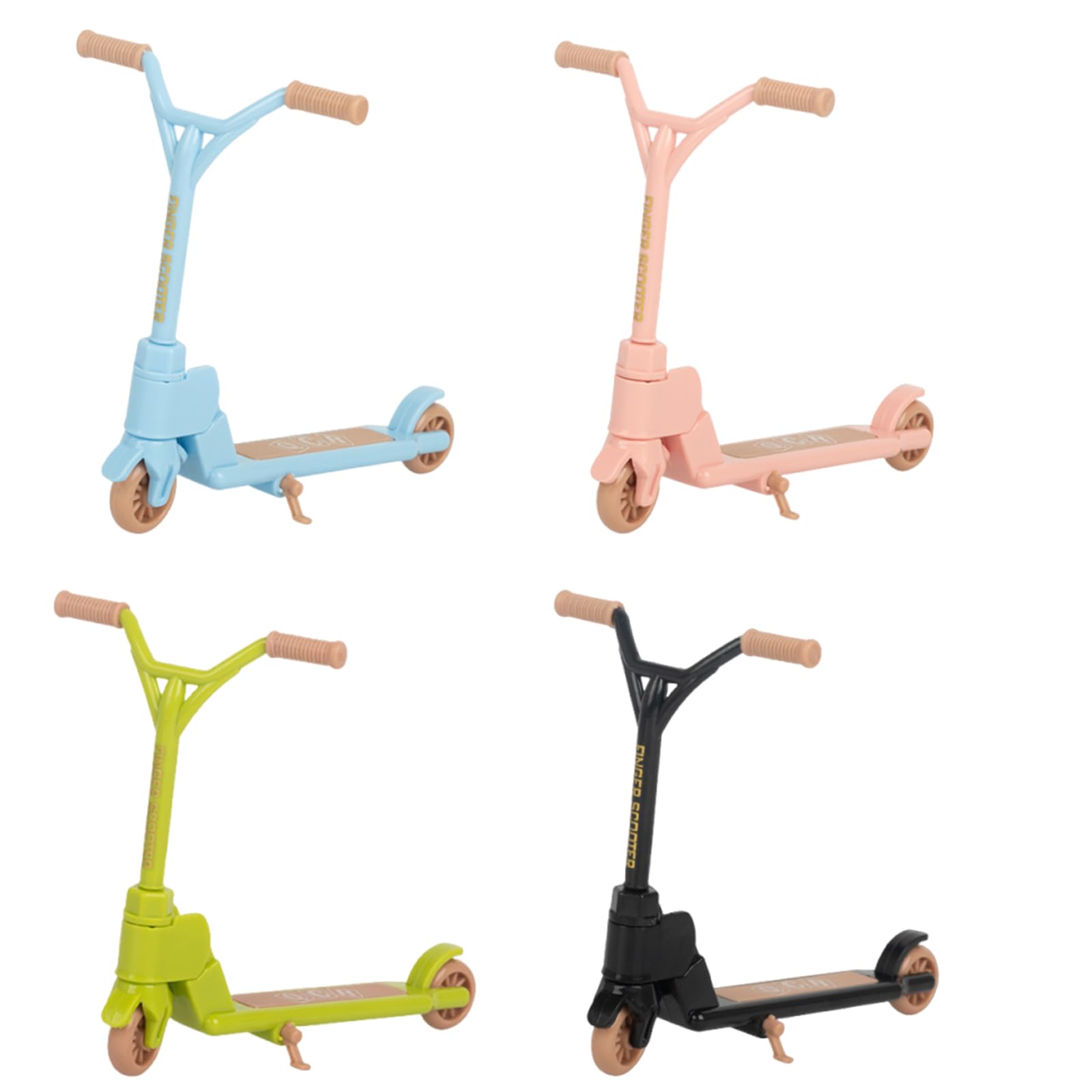 WORUIB 4 Pcs Tech Decks, Finger Skateboard, Teck Deck, Finger Skateboards, Tech Deck, Multi-Colored Mini Scooter Toy, Finger Training Children'S Educational Toys Fingertips Movement Toys Party Favors